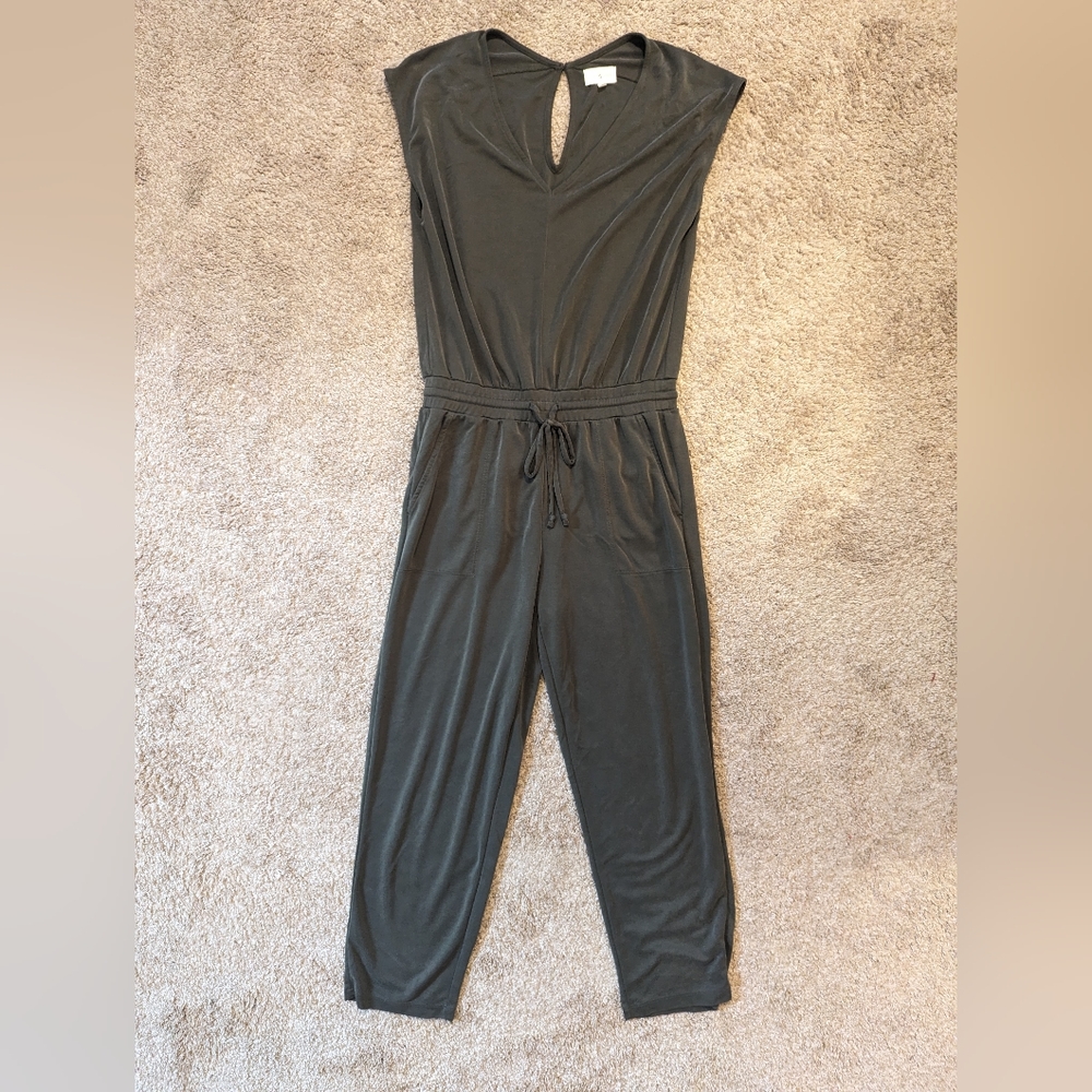 Lou & Grey Olive Green Jumpsuit with Pockets